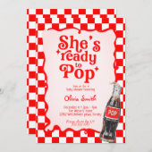  She's Ready to Pop Soda Baby Shower party Einladung (Vorne/Hinten)