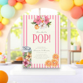 She's Ready to Pop Tropical Floral Citrus Einladung