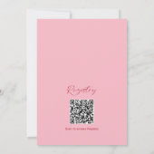 She's the Cherry on Top Bridal Shower QR Registry Einladung (Rückseite)