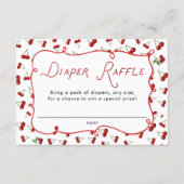 She's the Cherry on top Diaper Raffle  Begleitkarte (Vorderseite)