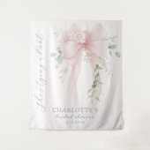 She's tying a knot Bow Bridal Shower Wandteppich (Vorderseite)