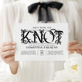 She's Tying The Knot Black Bow Bridal Shower Einladung