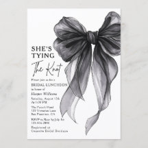 She's Tying The Knot Bow Bridal Luncheon