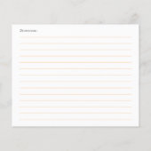 She's Tying the Knot Bow Bridal Recipe Card (Rückseite)