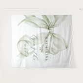 She's tying the Knot Bridal Shower Backdrop Wandteppich (Vorderseite (Horizontal))