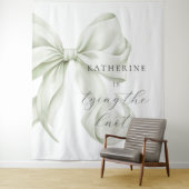 She's tying the Knot Bridal Shower Backdrop Wandteppich (Beispiel)