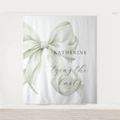 She's tying the Knot Bridal Shower Backdrop Wandteppich (Vorderseite)