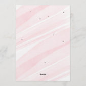 She's tying the knot Bridal shower Bow pink Einladung (Rückseite)