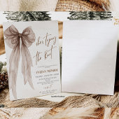 She's tying the knot Bridal shower Einladung