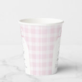 She's Tying The Knot Elegant Bow Bridal Shower Pappbecher (Rechts)