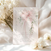 She's tying the know Whimsical Bow bridal shower Einladung