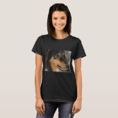 Shet Shet Schwarz-weiß tan head T-Shirt (Vorne ganz)