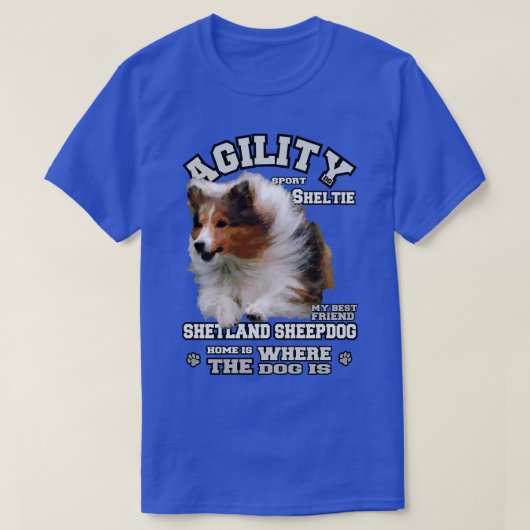 Shetland Collie Agility T-Shirt (Design vorne)