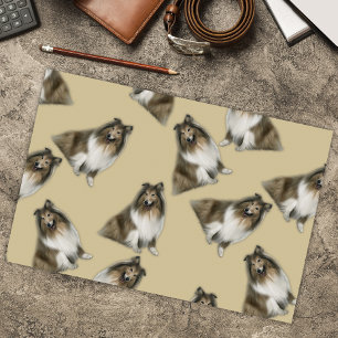 Shetland Collie Canine Companies Seidenpapier