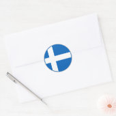 Shetland-Flagge Runder Aufkleber (Umschlag)