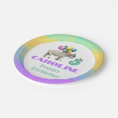 Shetland Horse Birthday Party Balloons Pappteller (Schrägansicht)