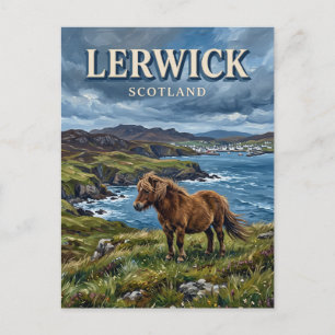 Shetland-Inseln Lerwick Schottland Postkarte