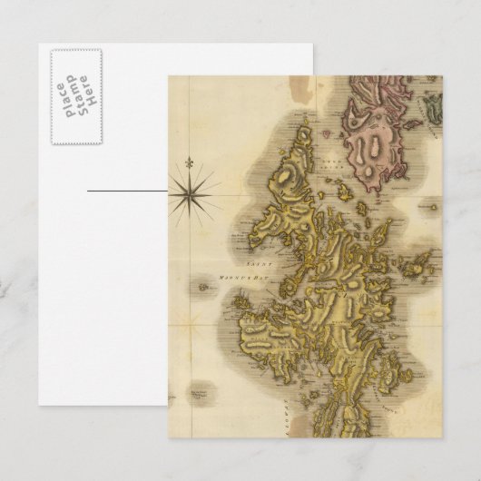 Shetland-Inseln Postkarte (Vorne/Hinten)