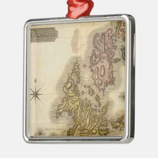 Shetland-Inseln Silbernes Ornament (Links)