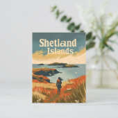 Shetland Islands Schottland Postkarte (Stehend Vorderseite)