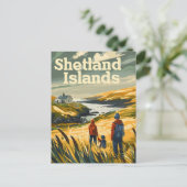 Shetland Islands Tavel ad Postkarte (Stehend Vorderseite)