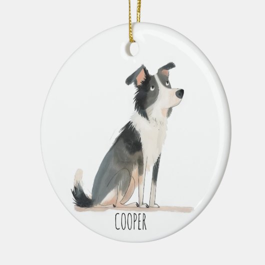 Shetland Keramik Ornament (Links)