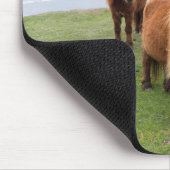 Shetland Pony auf der Alp Piazza della Riforma Mousepad (Ecke)