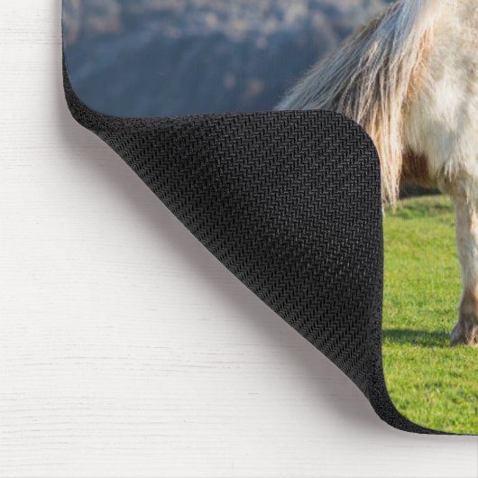 Shetland Pony auf der Alp Piazza della Riforma Mousepad (Ecke)