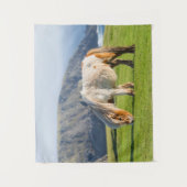 Shetland Pony auf der Alp Piazza della Riforma Wandteppich (Vorderseite)