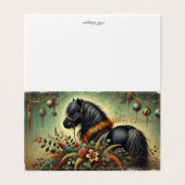 Shetland Pony Christmas Card (Außenseite Aufgefaltet)