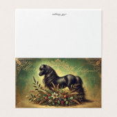 Shetland Pony Christmas Card (Außenseite Aufgefaltet)