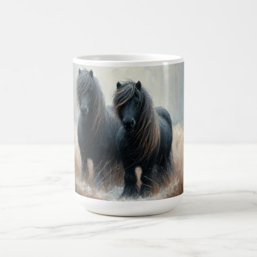 Shetland Pony (Coffee Tasse No1) Set von sechs She (Mittel)