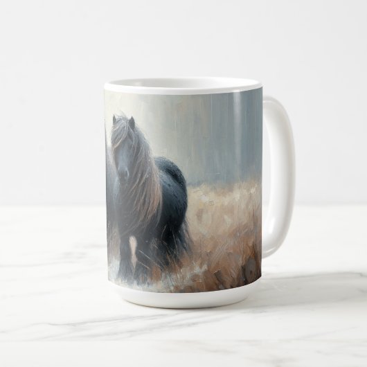 Shetland Pony (Coffee Tasse No1) Set von sechs She (VorderseiteRechts)