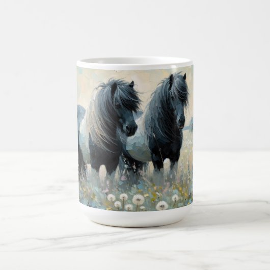Shetland Pony (Coffee Tasse No2) Set von sechs She (Mittel)