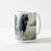 Shetland Pony (Coffee Tasse No2) Set von sechs She (VorderseiteRechts)