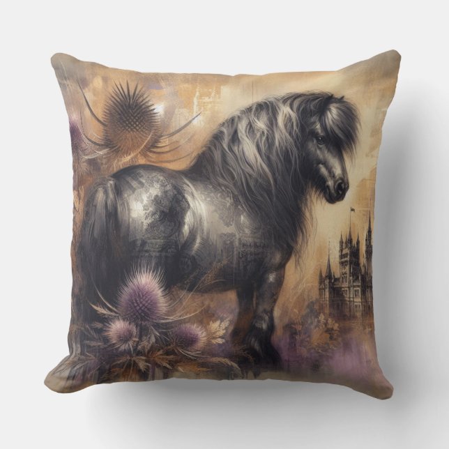 Shetland Pony Cushion Kissen (Vorderseite)