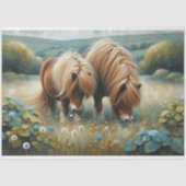 Shetland Pony Decoupage Tissue Paper Seidenpapier (Vorderseite)