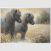 Shetland Pony Decoupage Tissue Paper Seidenpapier (Vorderseite)