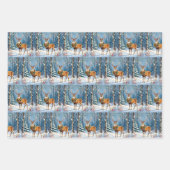 Shetland Pony, Deer and Highland Cow Weihnachten Geschenkpapier Set (Vorderseite 3)