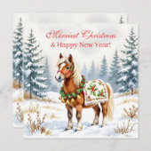 Shetland Pony Personalisiert Weihnachten (Vorne/Hinten)