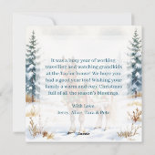 Shetland Pony Personalisiert Weihnachten (Rückseite)