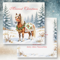 Shetland Pony Personalisiert Weihnachten