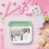 Shetland Pony Picknick-Papierteller Pappteller (Party)