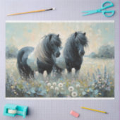 Shetland Pony Piebald Dekoupage Tissue Paper Seidenpapier (Basteln)