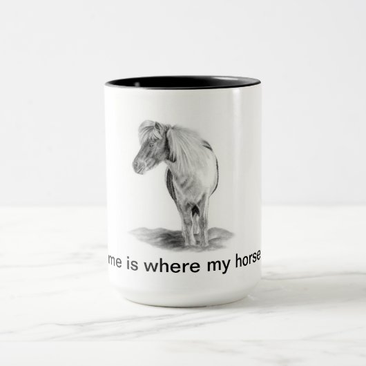 Shetland Pony Tasse (Zentrum)