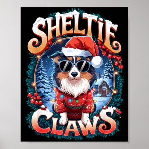 Shetland-Schäferhund-Besitzer-Kostüm Sheltie-Krall Poster