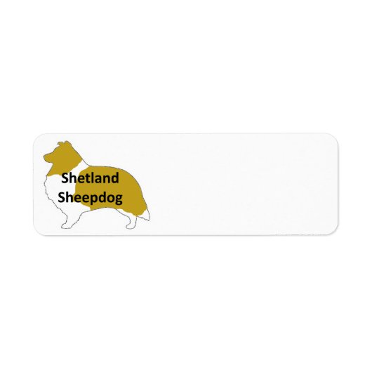 Shetland-Schäferhund-Farbsilhouette (Vorne)