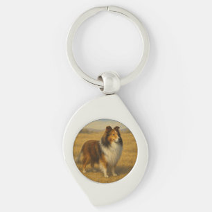 Shetland-Schäferhund Schlüsselanhänger