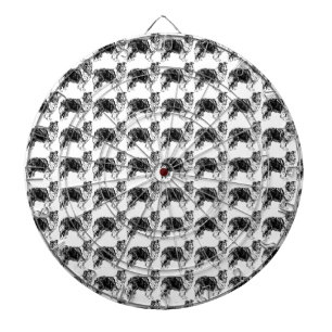 Shetland-Schäferhund-Zeichnung Dartscheibe