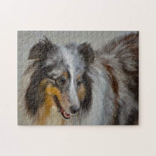 Shetland Sheep Hund Jigsaw. Puzzle (Horizontal)